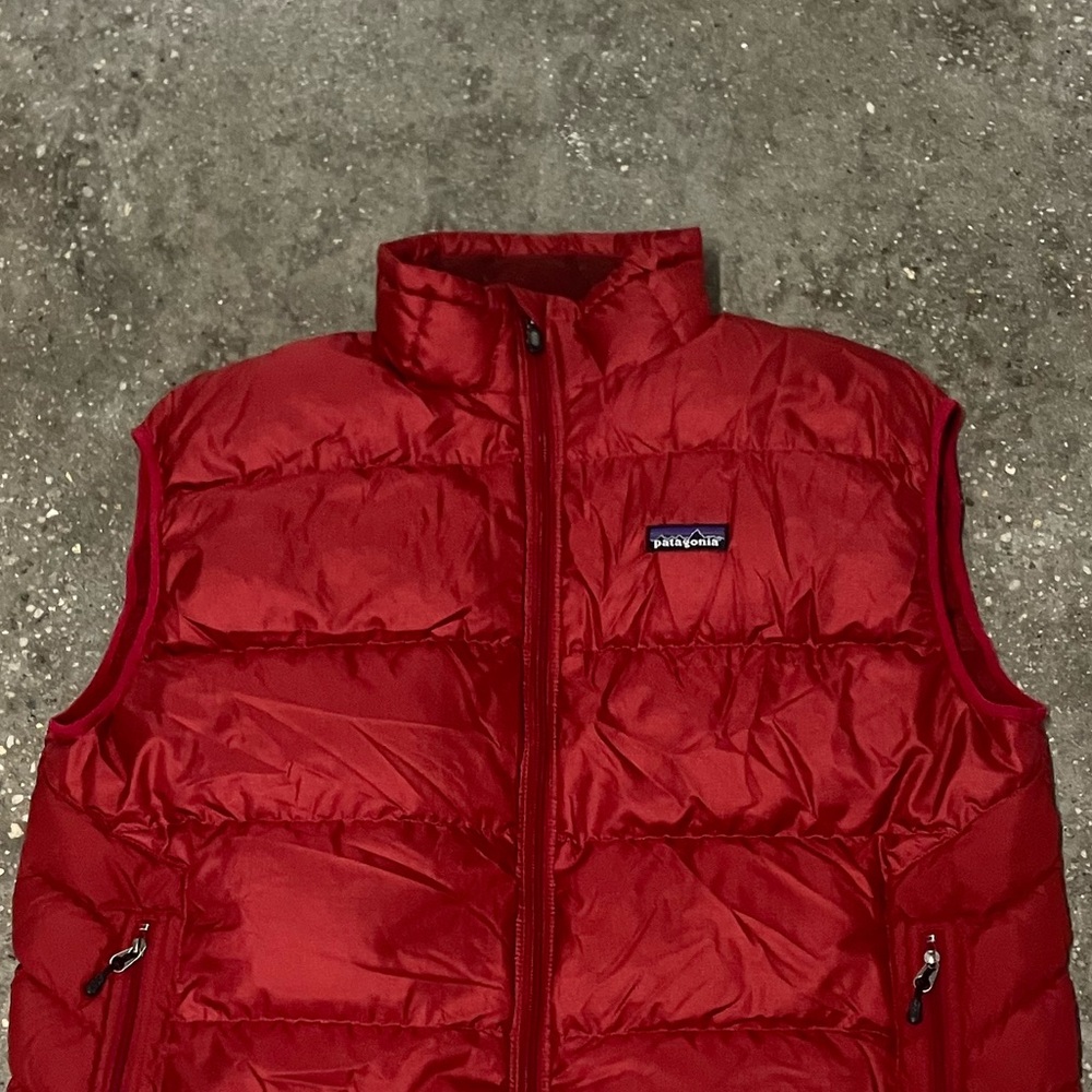 Vtg Patagonia Hi Loft Goose Down Insulated Vest Large - Picture 1 of 16